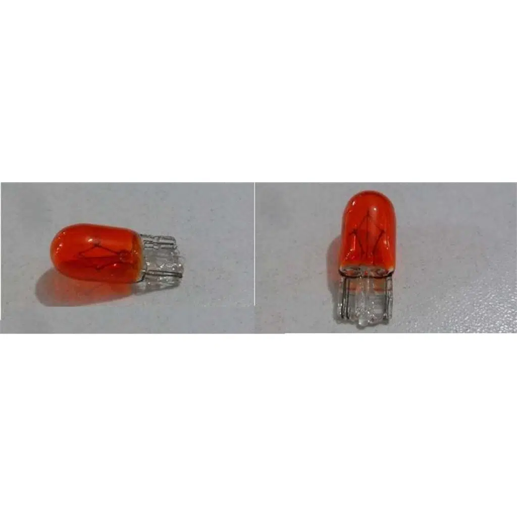 12V 5W BÜYÜK DİPSİZ AMPUL SARI TURUNCU (2 AD )