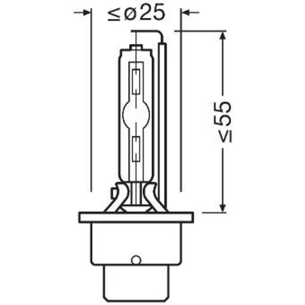 12V AMPUL 35W D2S %200 FAZLA %20 BEYAZ IŞIK TK (1 TK )