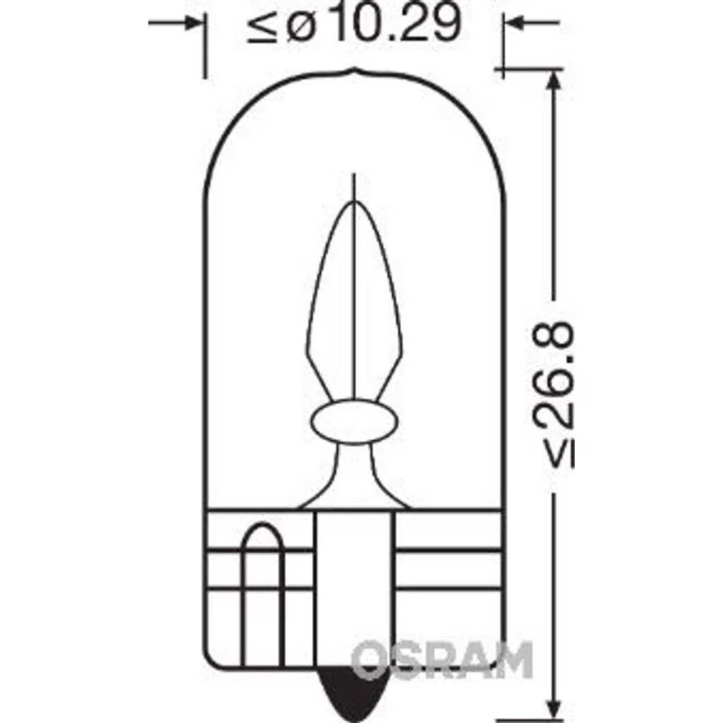 12V AMPUL W3W 3W GÖSTERGE AMPULÜ DİPSİZ (2 AD )