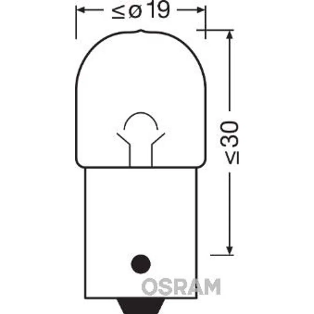 5007-02B 5W 12V BA15S 10XBLI2 BR R5W AMPUL 12V ORİGİNAL AMPUL (1 TK )