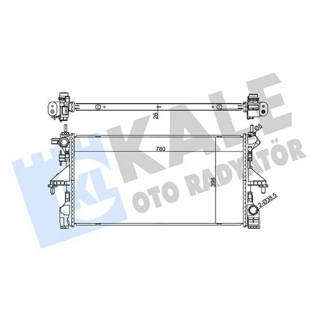 BRAZING RADYATÖR 26 MM CITROEN JUMPER PEUGEOT BOXER (1 AD )