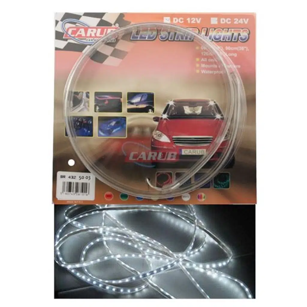 CARUB LAMBA NEON 12V 90CM ELASTİK 2Lİ BEYAZ (1 TK )