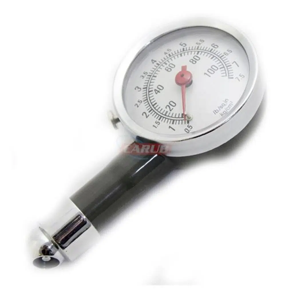 CARUB LASTİK HAVA ÖLÇER METAL GÖVDE İBRELİ ANALOG (1 AD )