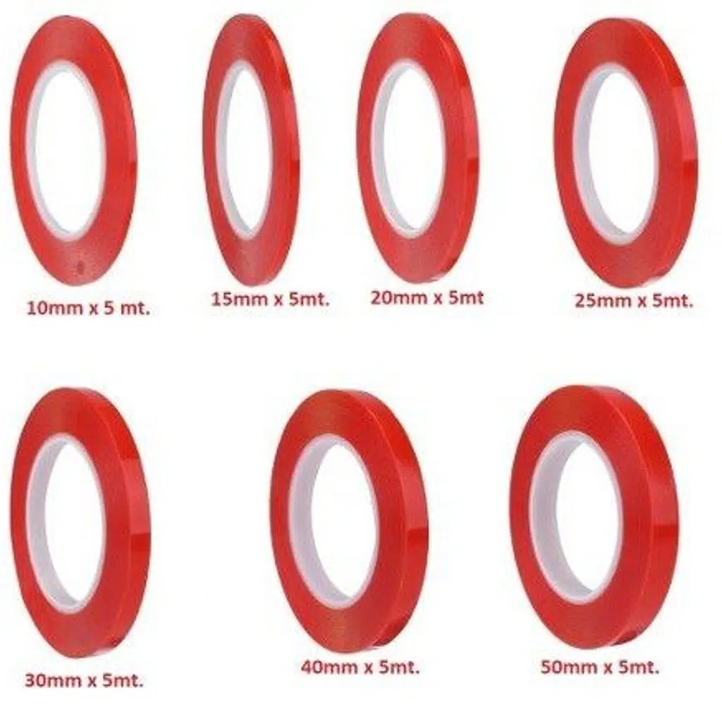 (ÇTBK-50M) 50 MM ÇİFT TARAFLI BANT ŞEFFAF SİLİKONLU TİP 5MT (1 AD )