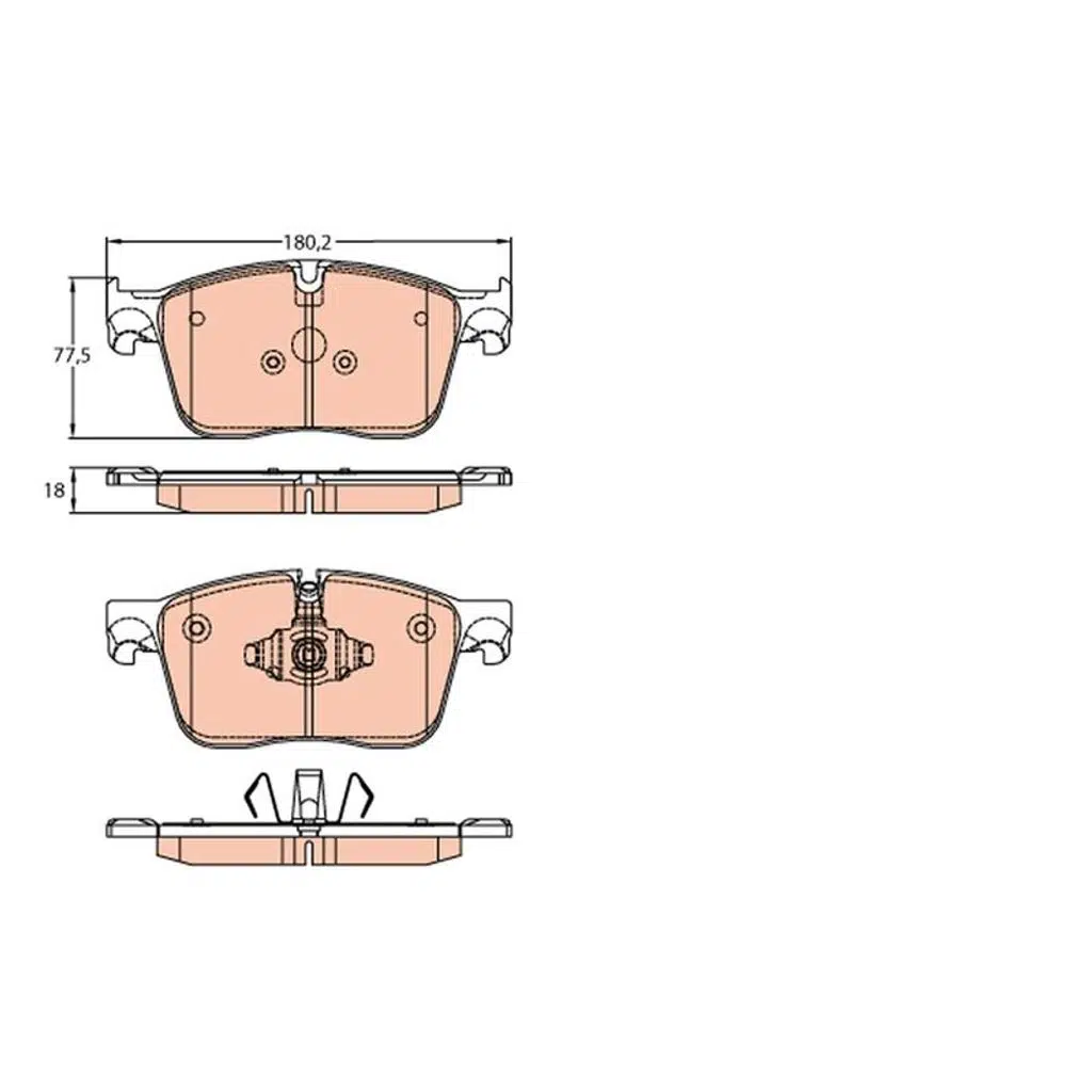 Disk Fren Balatası Ön JAGUAR JAGUAR F-PACE 15-, XE 15-, XF 15- latası Ön JAGUAR JAGUAR F-PACE 15-, XE 15-, XF 15- (1 TK )