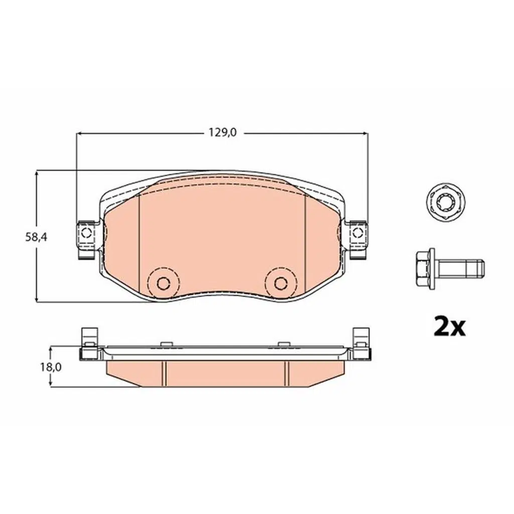 Disk Fren Balatası Ön RENAULT / DACIA MEGANE IV (B9A/M) 15->> (1 TK )