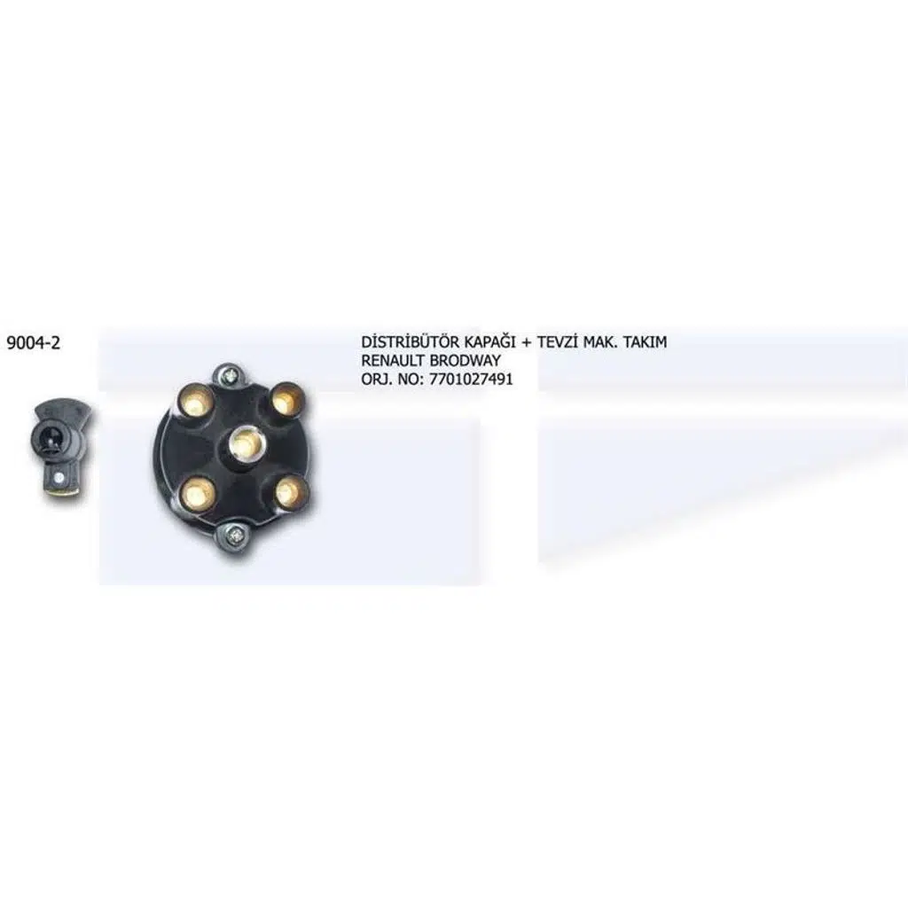DİSTRÜBİTÖR KAPAĞI+TEVZİ MAKARASI KİT RENAULT R9 BRODWAY (1 AD )