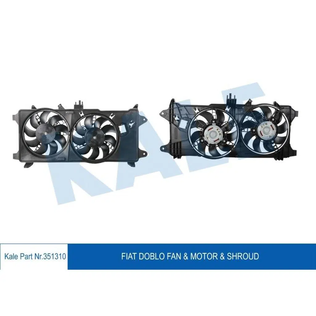FAN MOTORU DAVLUMBAZLI FIAT DOBLO 1,3 MJET 03=> 1,9JTD 01=> EURO III (AC) (1 AD )