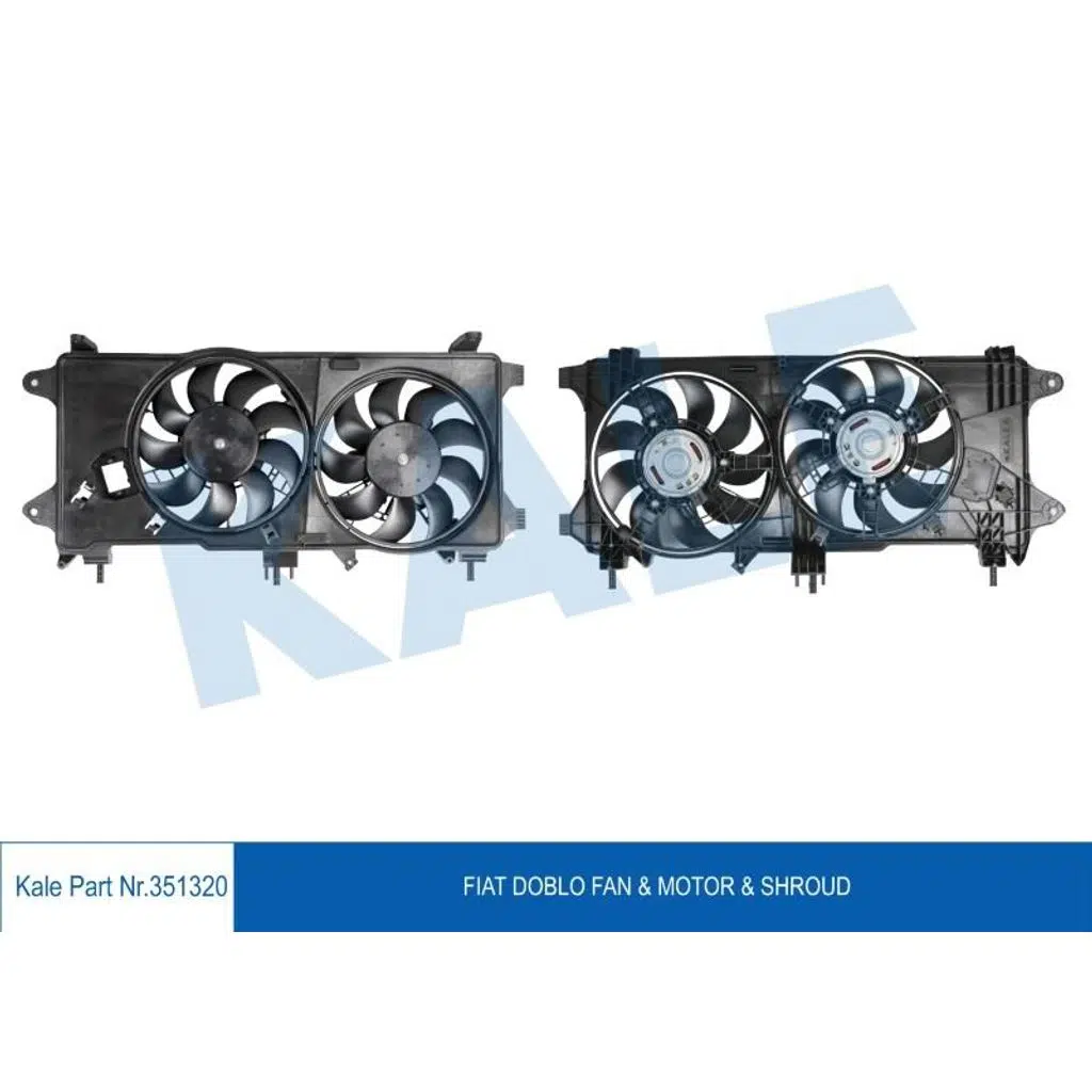FAN MOTORU DAVLUMBAZLI FIAT DOBLO 1,3 MJET 03=> 1,9JTD 01=> EURO IV (AC) EURO4 (1 AD )