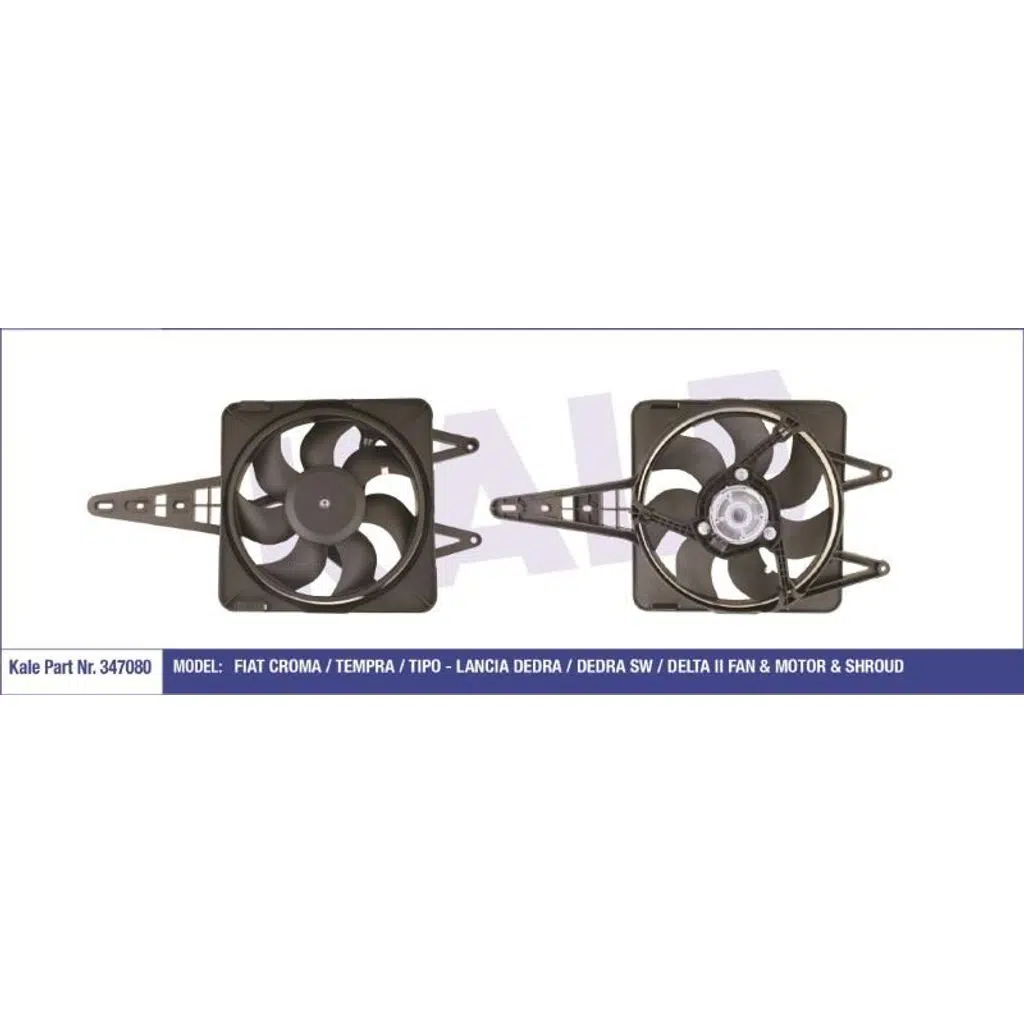 FAN MOTORU DAVLUMBAZLI FIAT TEMPRA/TIPO - LANCIA DEDRA/DEDRA SW/DELTA II 59849 - 205249 - 7526000 - INW038003 - RFM1650 (1 AD )