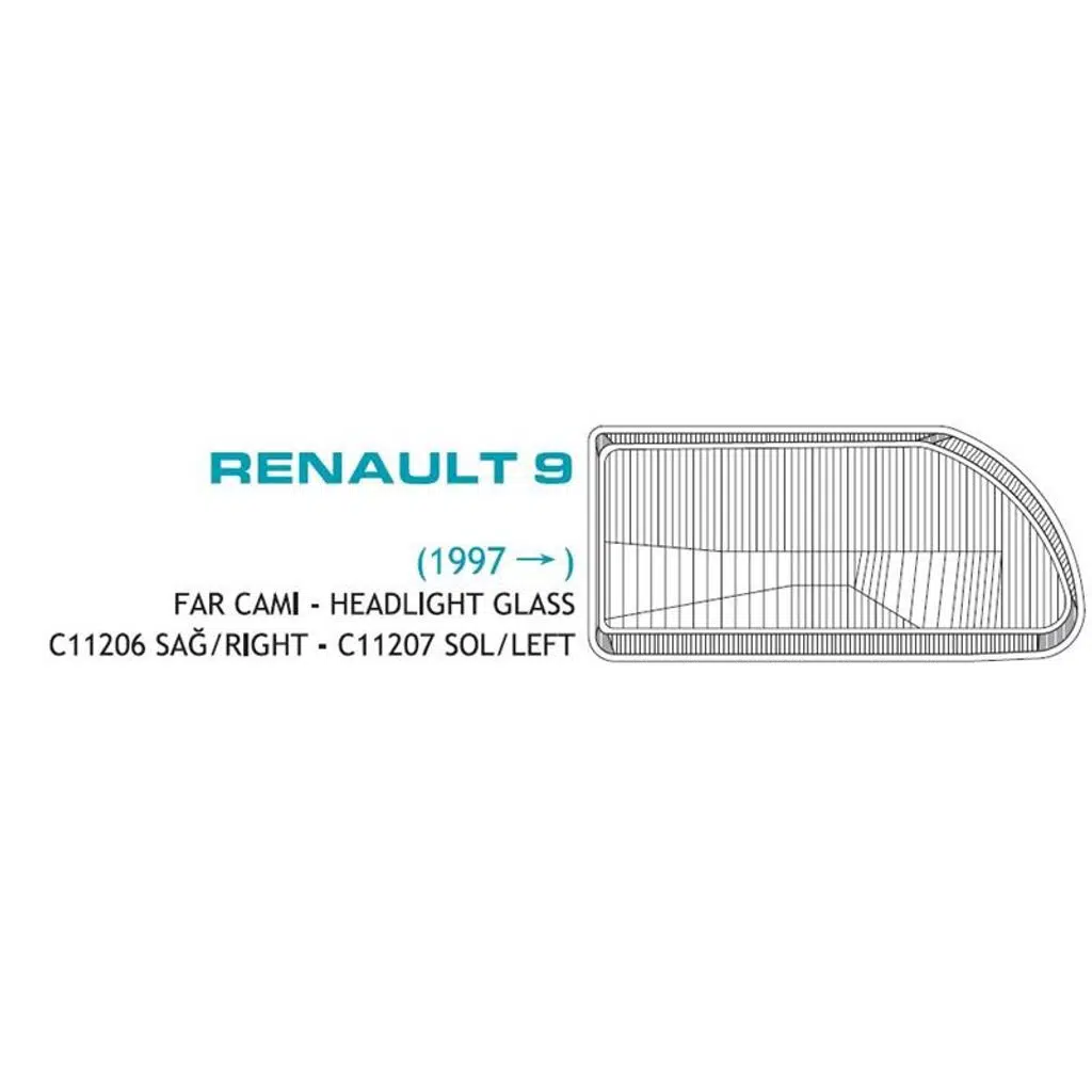 FAR CAMI RENAULT R9 BROADWAY YM. SAĞ 1998 (1 AD )
