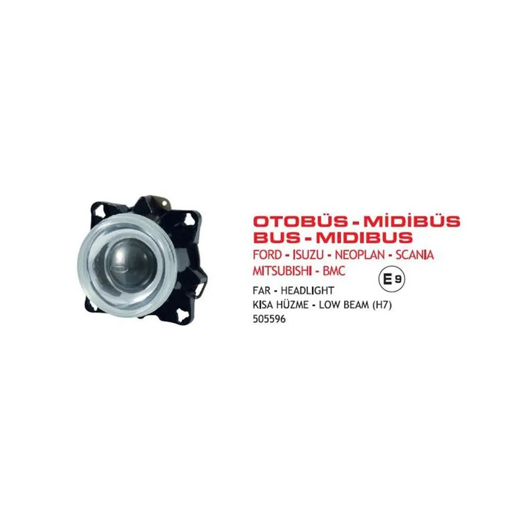 FAR KISA HÜZME FORD KARGO-ISUZU TURKUAZ -SCANIA OTOBÜS (2003>) E9 BELGELİ E-BELGELİ (1 AD )