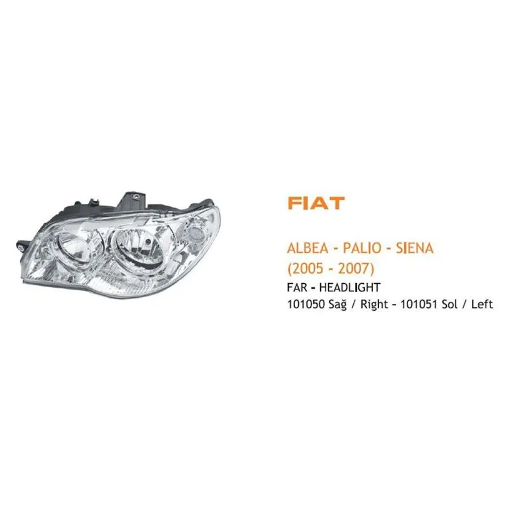FAR SAĞ MOTORLU FIAT ALBEA 2005-2007 (1 AD )