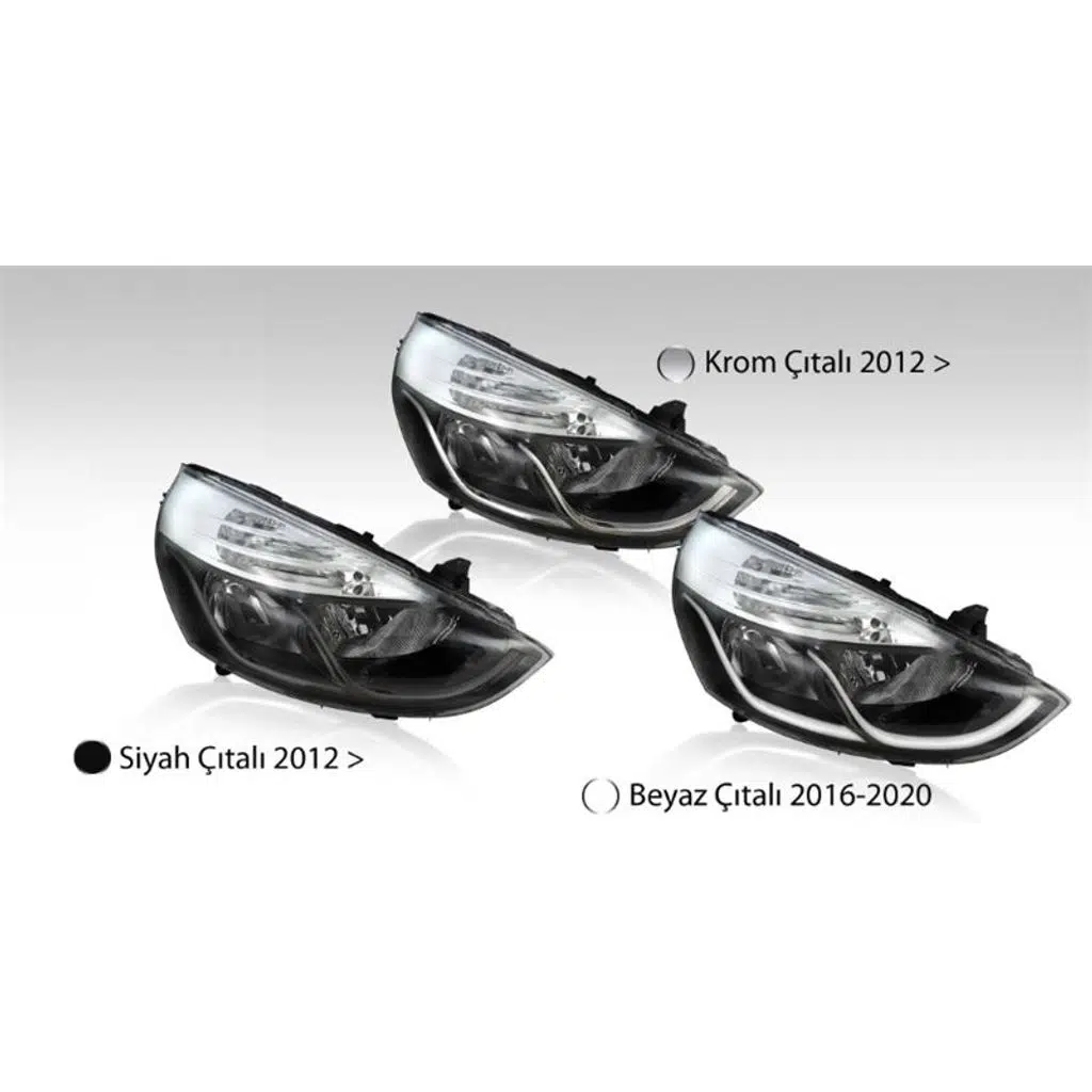 FAR SİYAH ÇITALI MOTORLU SAĞ RENAULT CLIO IV HATCBACK/GRANDTOUR (2012-2020) (1 AD )