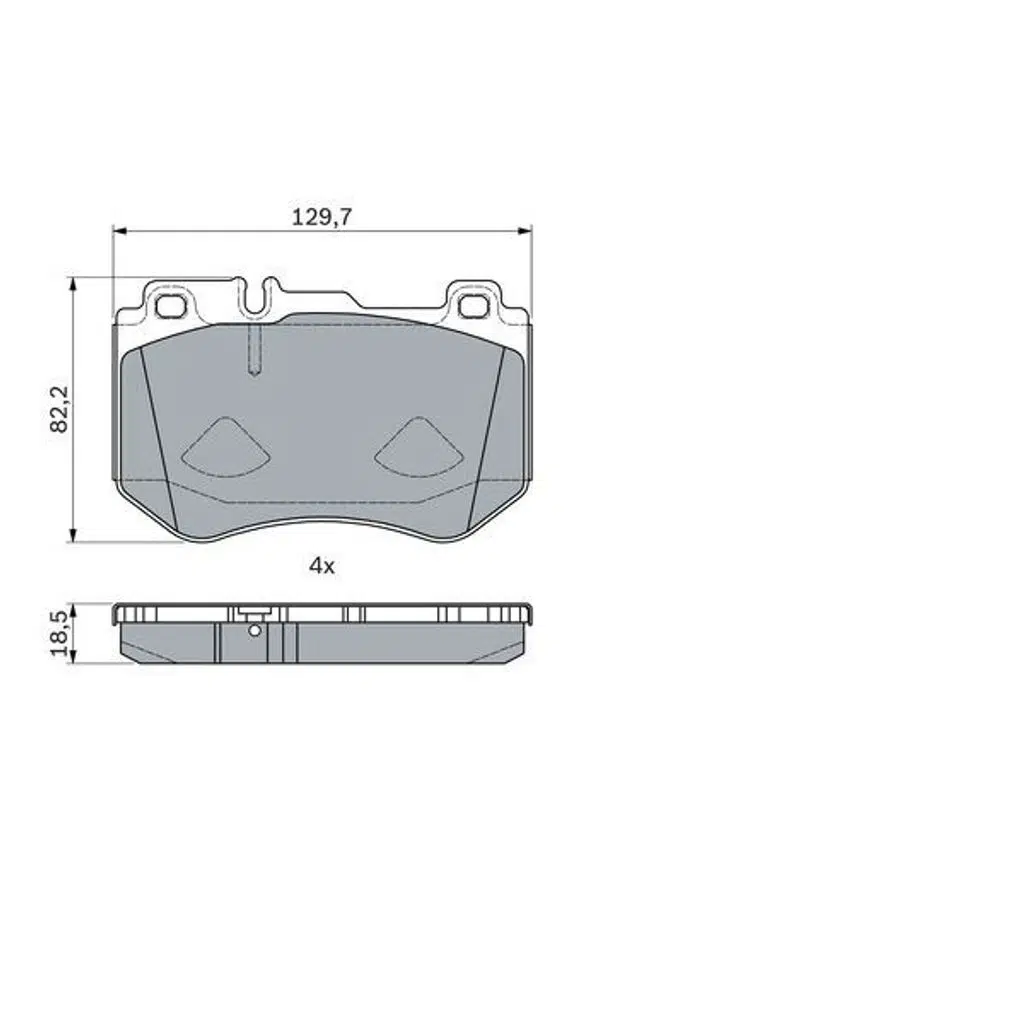 FREN BALATASI MERCEDES C-SERİES W205 14-- S205 14-- C205 15-- A205 16-- (1 TK )
