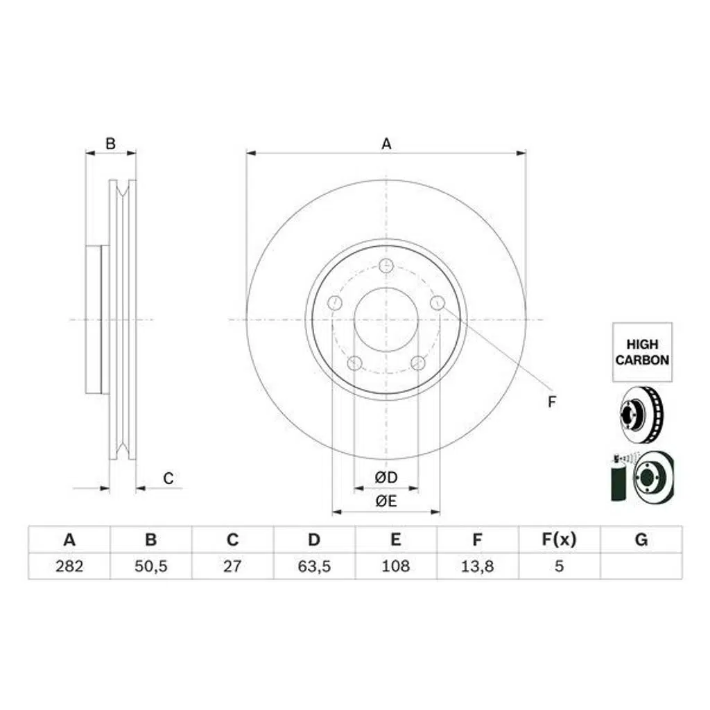 FREN DİSKİ ÖN FORD FORD: FOCUS IV (HN), FOCUS IV SALOON (HM), FOCUS IV TURNİER (HP) - (2 AD )