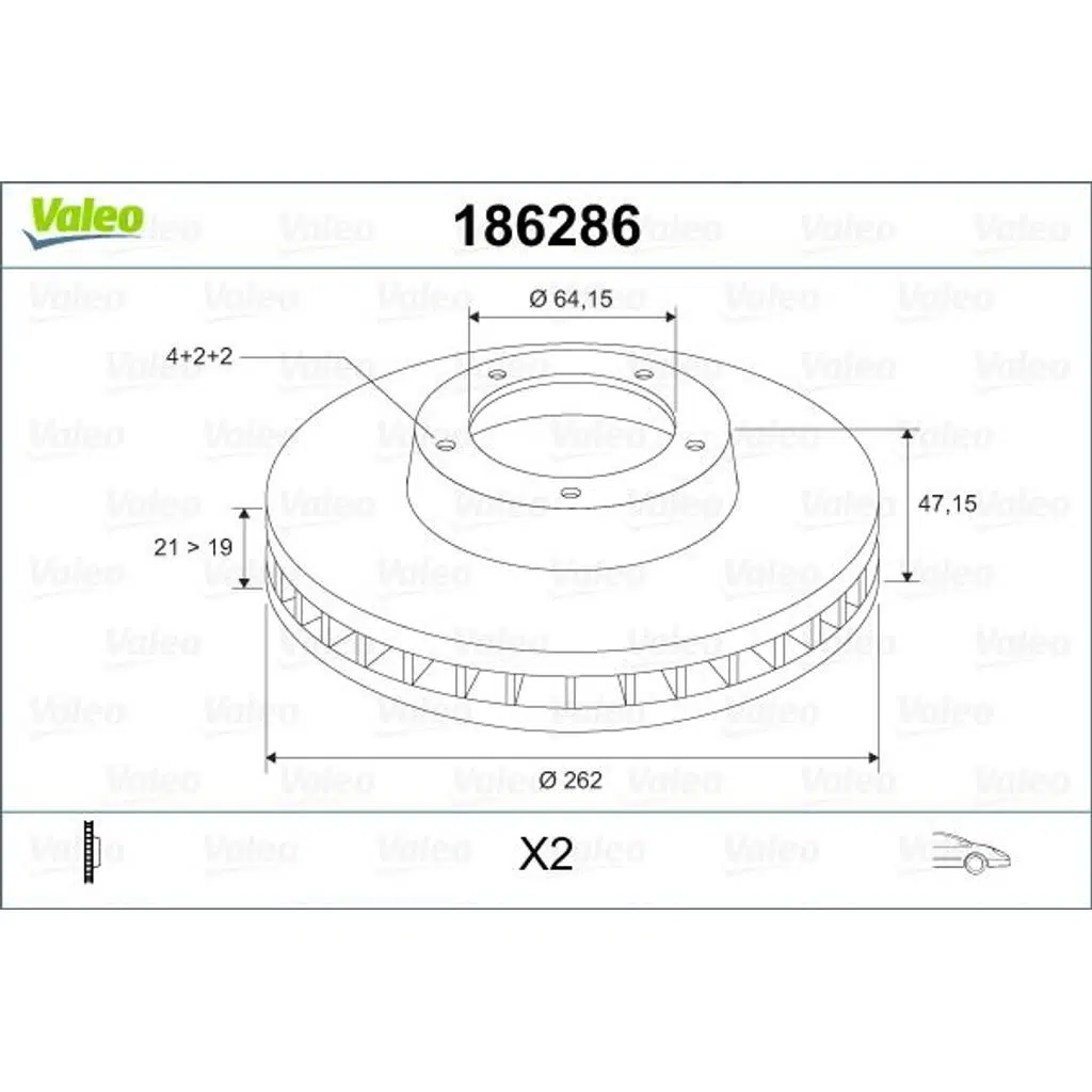 FREN DİSKİ ROVER 200 400 90-96 ÖN HAVALI (TK) (1 TK )
