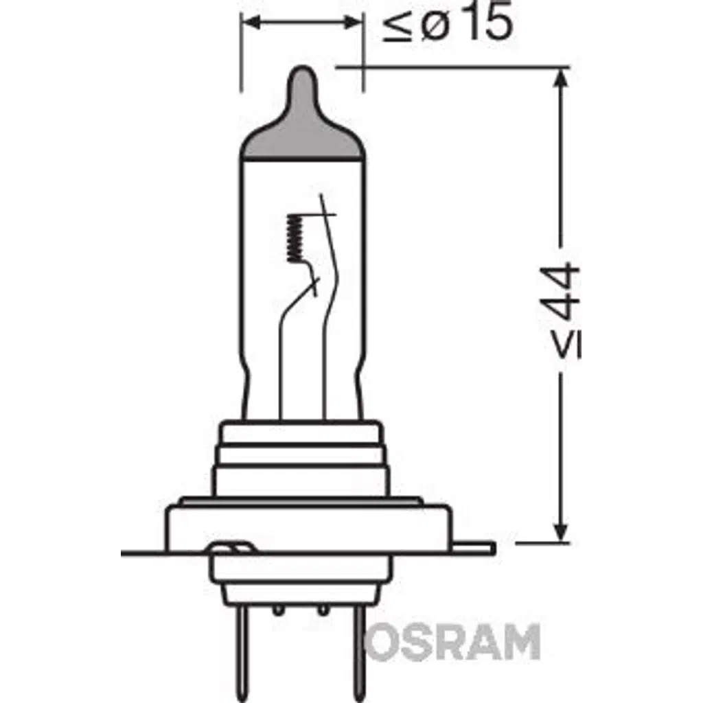 H7 NL - İkili Kutu 64210NL-2HB 55W 12V PX26D 5X2TRQR2BOSRAM AMPUL (1 TK )