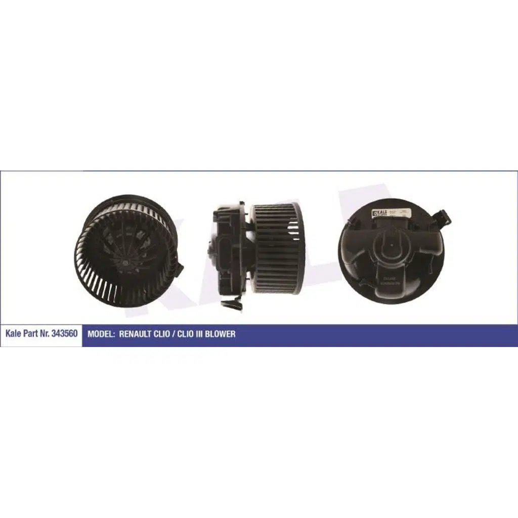 KALORİFER MOTORU (BLOWER) 12V RENAULT CLIO / CLIO III OTOMATİK KLİMALI (1 AD )