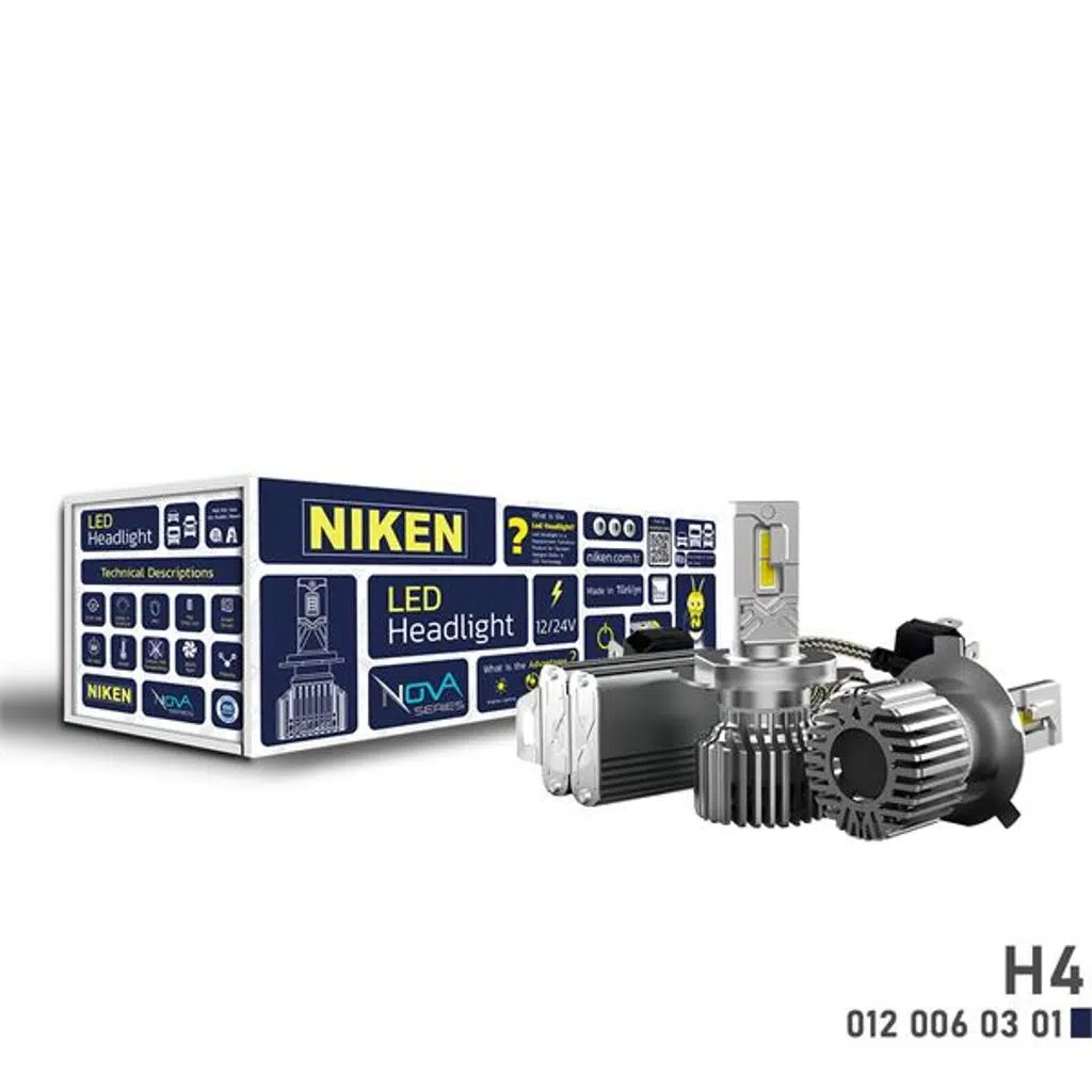 LED XENON AMPUL NOVA SERISI H4 (90W) (1 TK )