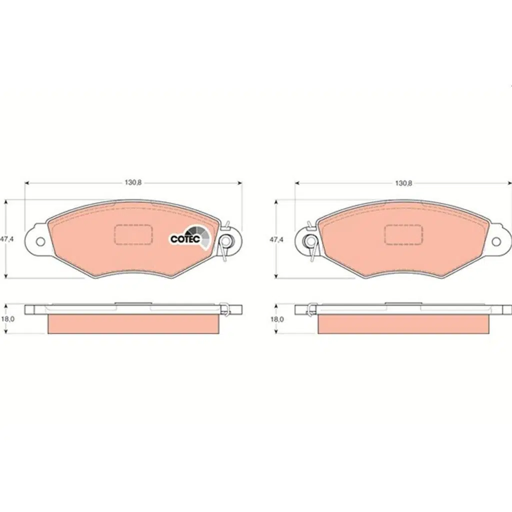 ÖN FREN BALATASI RENAULT KANGOO 97-- -XSARA 97-- PEUGEOT P206 98-- (1 TK )