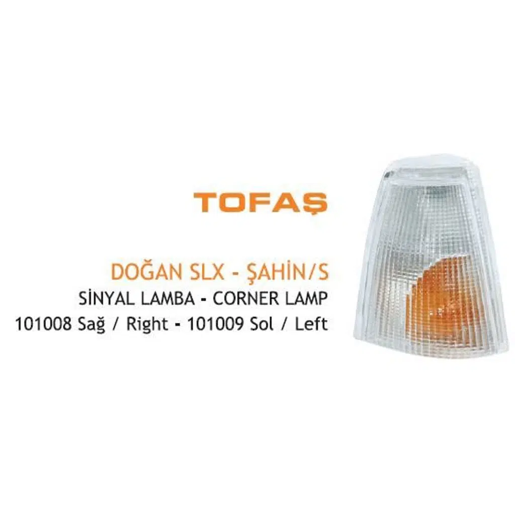 ÖN SİNYAL LAMBA BEYAZ SOL FIAT DKŞ DOĞAN SLX-KARTAL SLX 93 (1 AD )