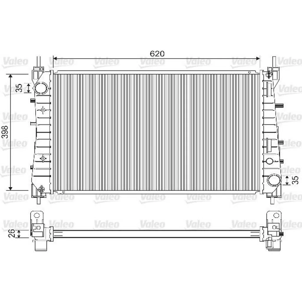 RADYATÖR (BRZ) FIAT LINEA MULTİJET 1.3 1.6 D, T-JET 1.4 (1 AD )