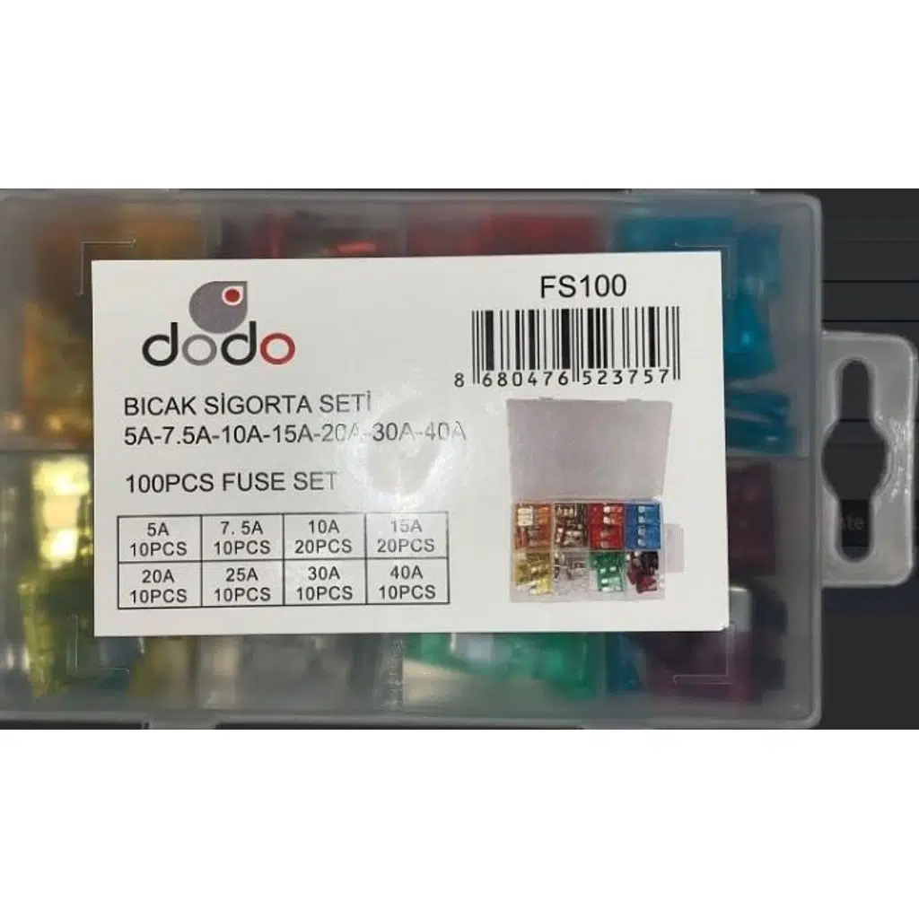 SİGORTA SETİ LEVHA 5A-7.5A-10A-15A-20A-25A-30A (1 AD )