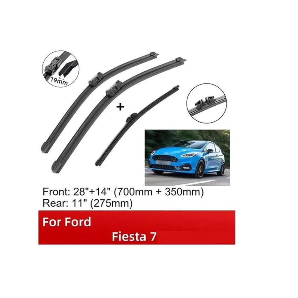 SİLECEK SÜPÜRGESİ MUZ (TK) 28"+ 4" 700MM+350MM 19MM BUTONLU RENAULT CAPTUR FORD FIESTA 7 17- (1 TK )