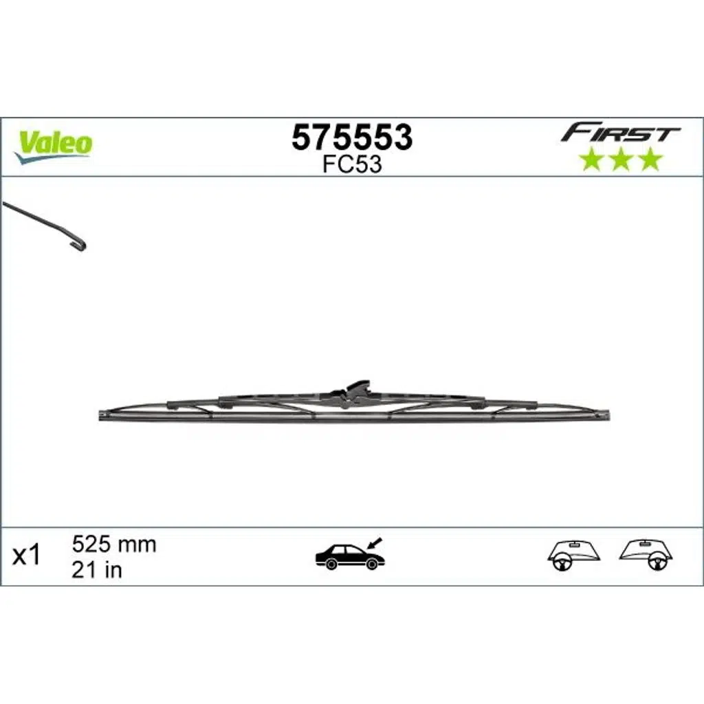 SİLECEK SÜPÜRGESİ UNIVERSAL GRAFİTLİ TELLİ 530 MM 21" (1 AD )