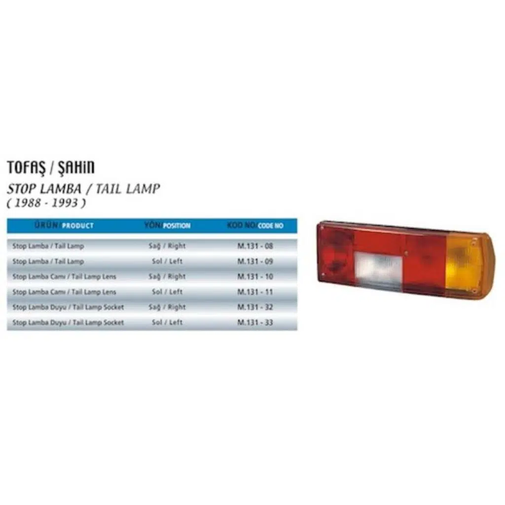 STOP DEVRE DUY AKSAMI 88 FIAT DKŞ SAĞ (1 AD )