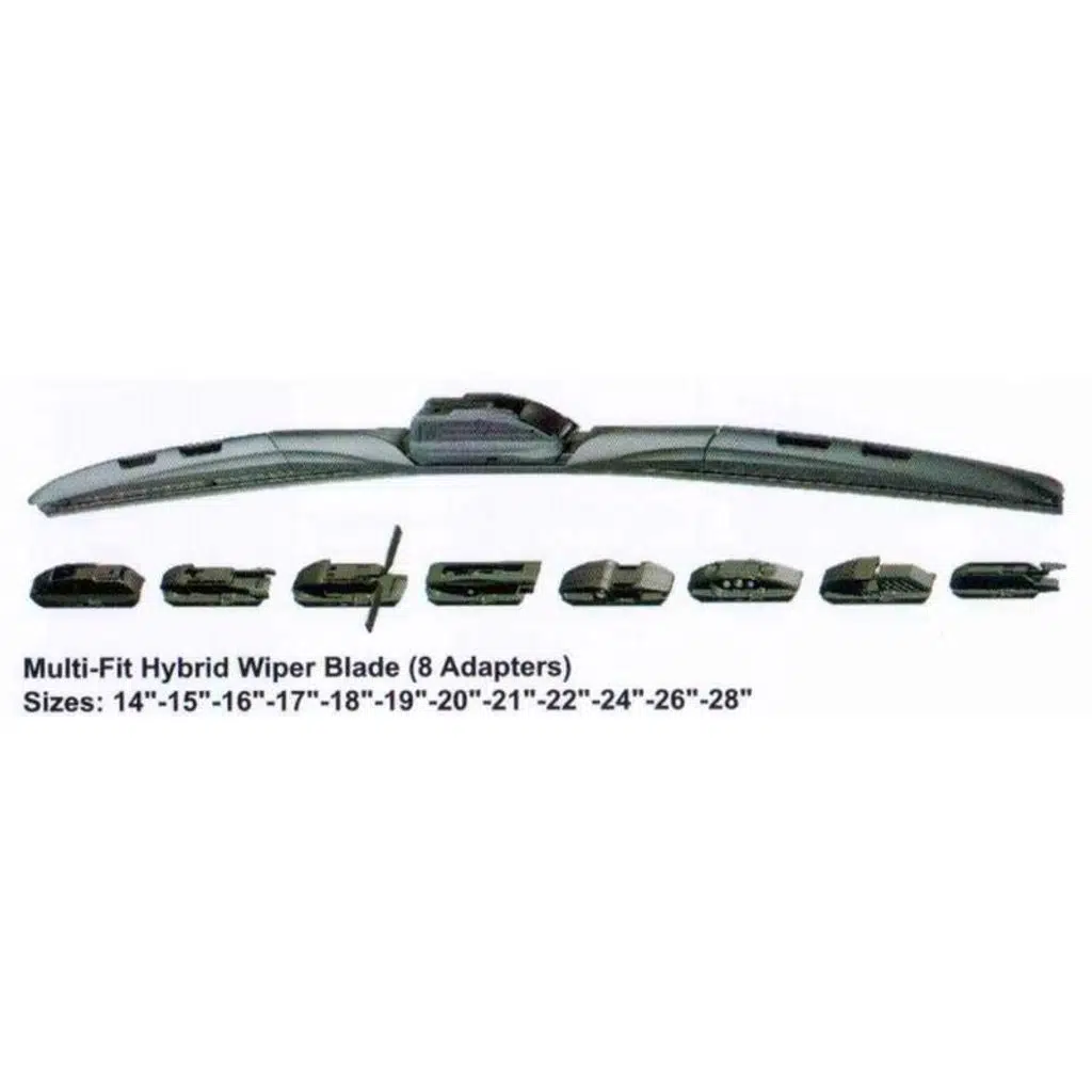 UNIVERSAL 8 Aparatlı HYBRID Arka Silecek 35 cm RBW
