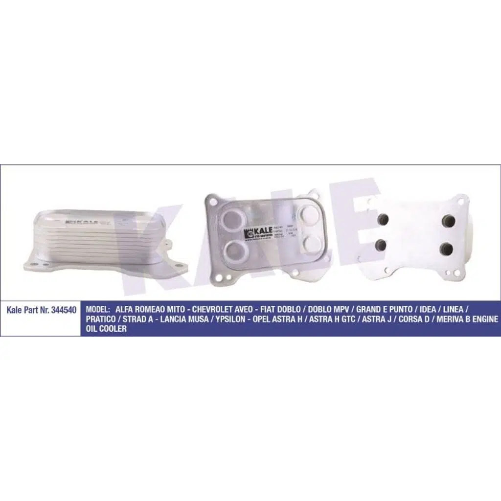 YAĞ SOĞUTUCU FIAT DOBLO/GRANDE PUNTO/LINEA OPEL ASTRA H-J/CORSA D/MERIVA B AL / PL / BRZ (1 AD )