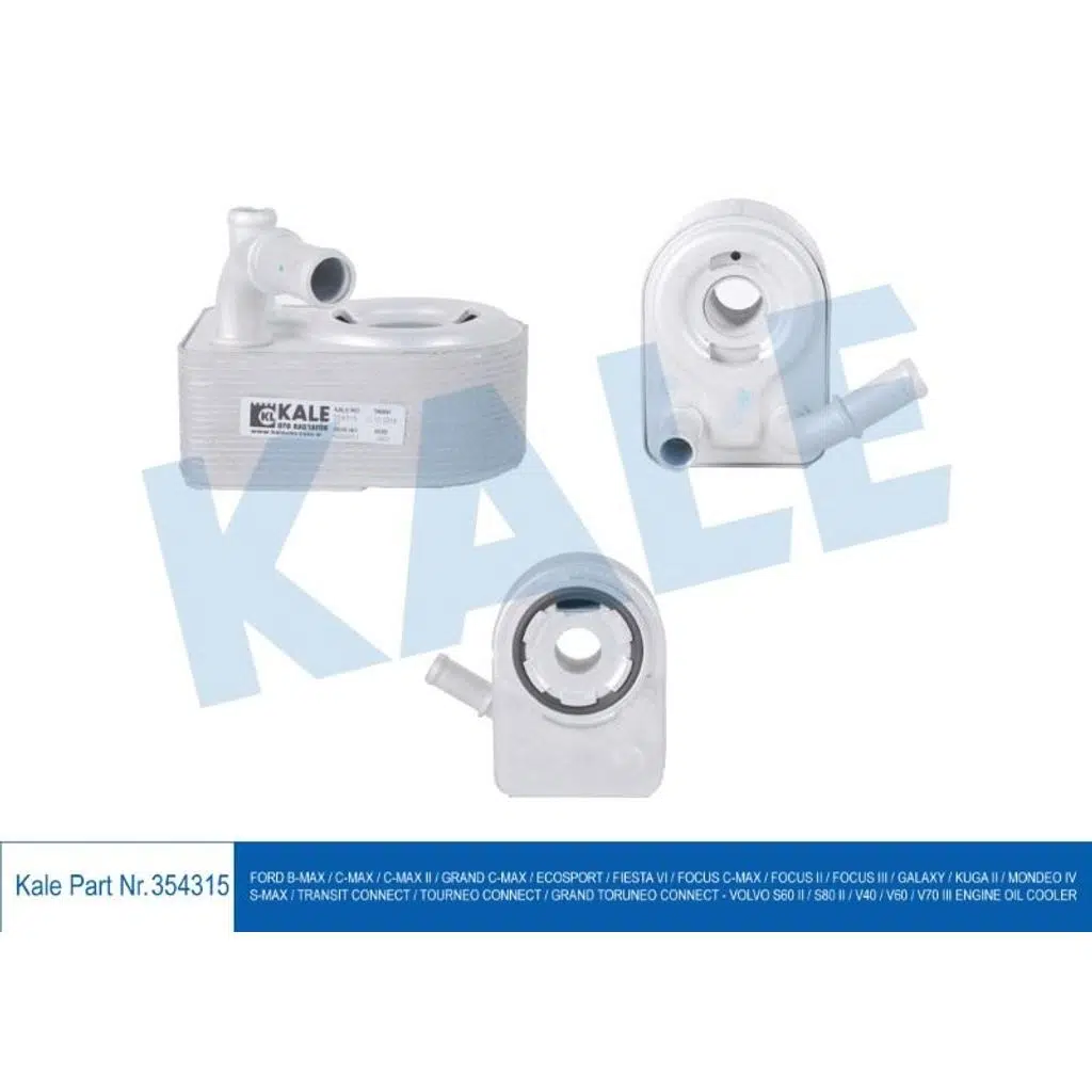 YAĞ SOĞUTUCU FORD FIESTA VI FOCUS II-III C-MAX MONDEO IV TRANSIT CONNECT VOLVO S60 II S80 II V40 V60 V70 III (1 AD )